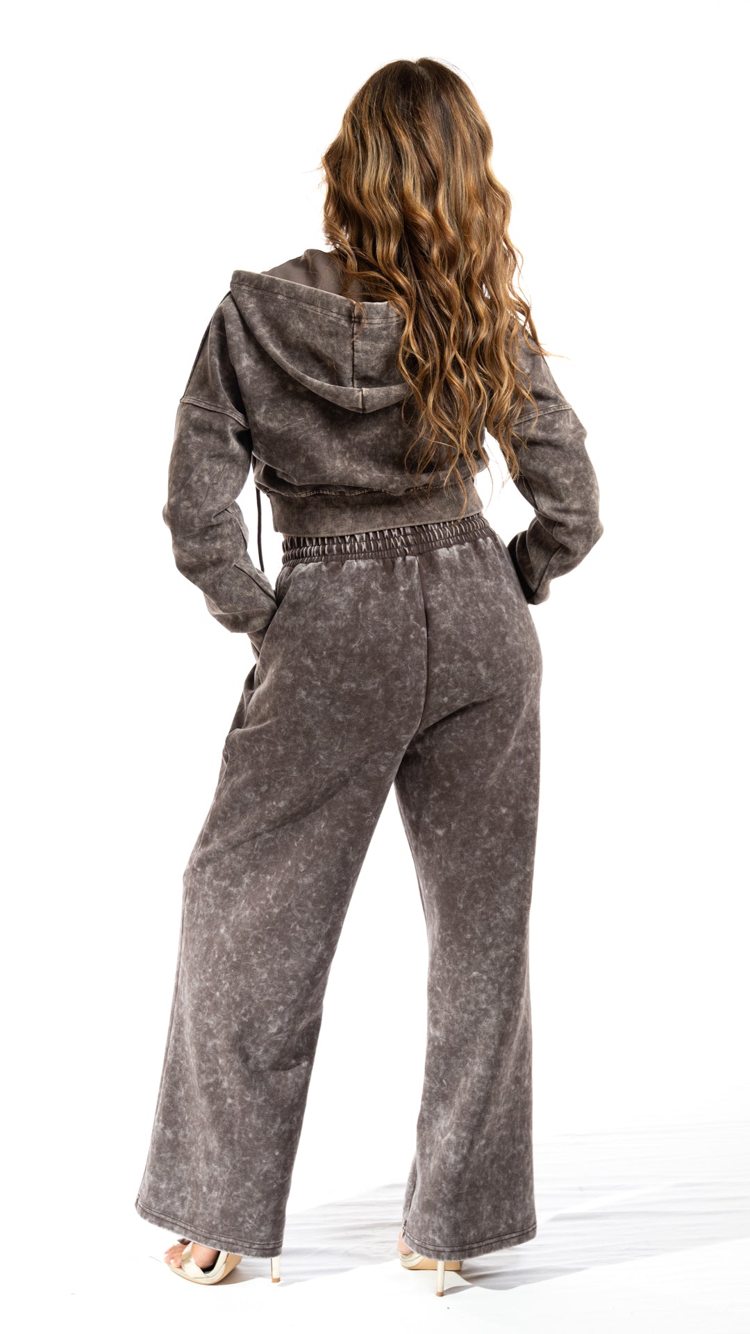 Completo tuta crop colore antracite