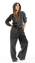 Completo tuta crop colore antracite