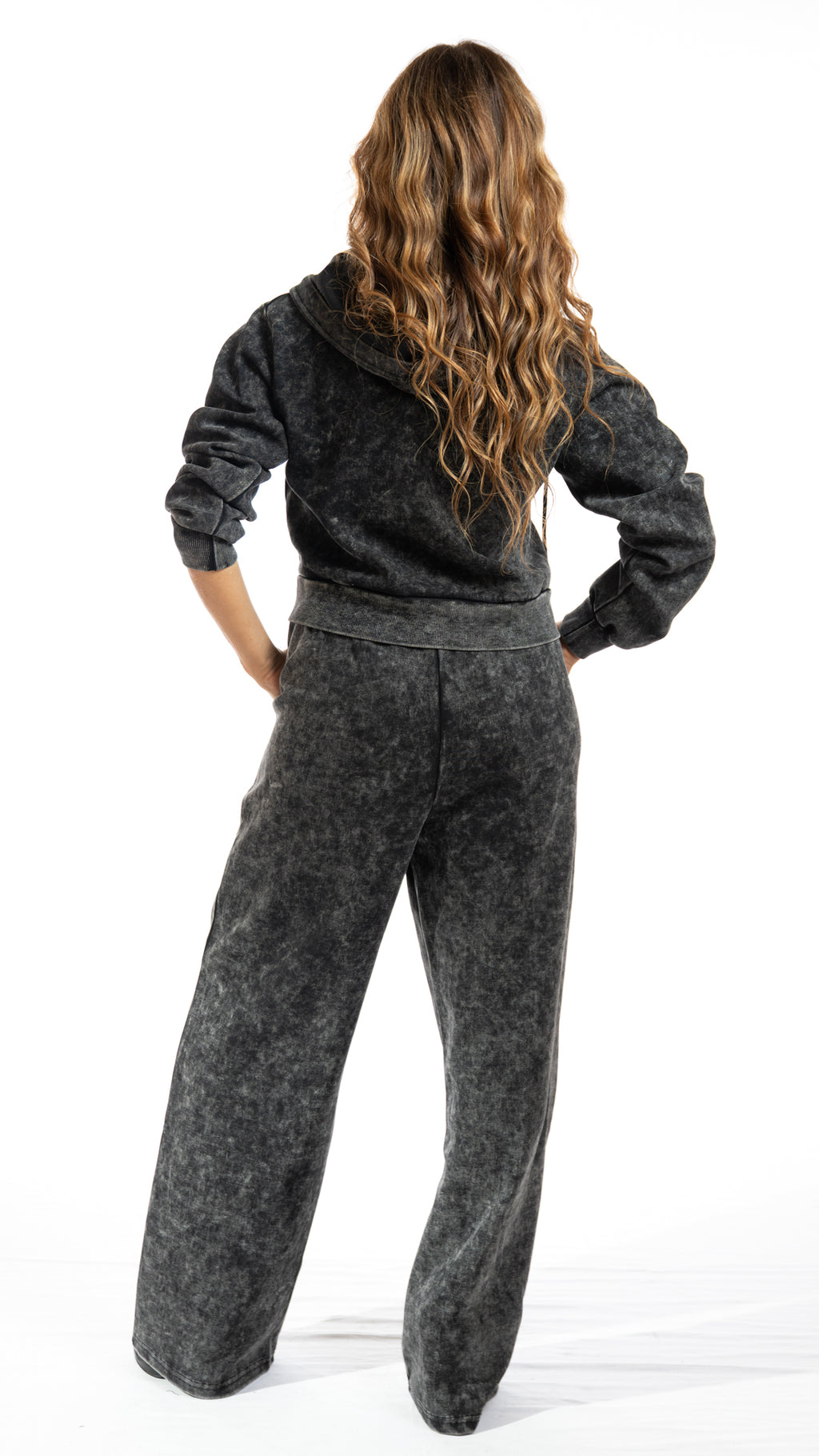 Completo tuta crop colore antracite