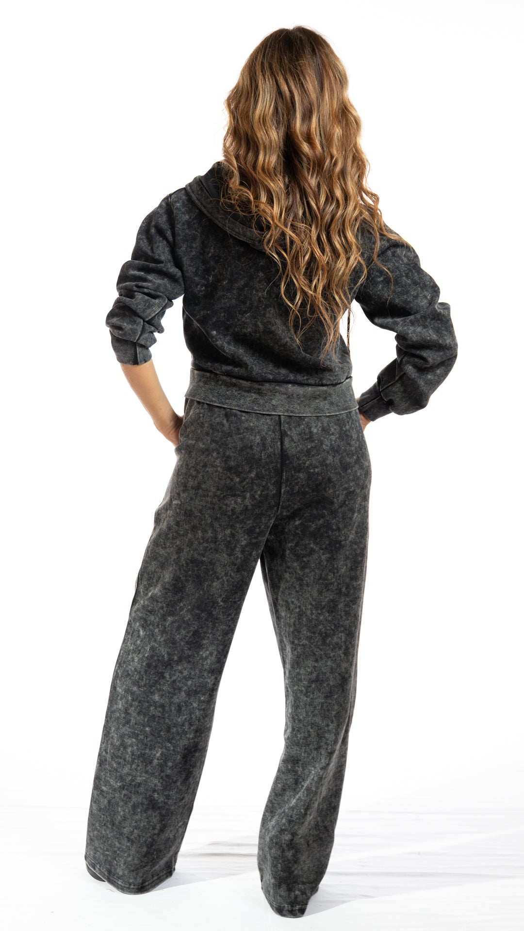 Completo tuta crop colore antracite