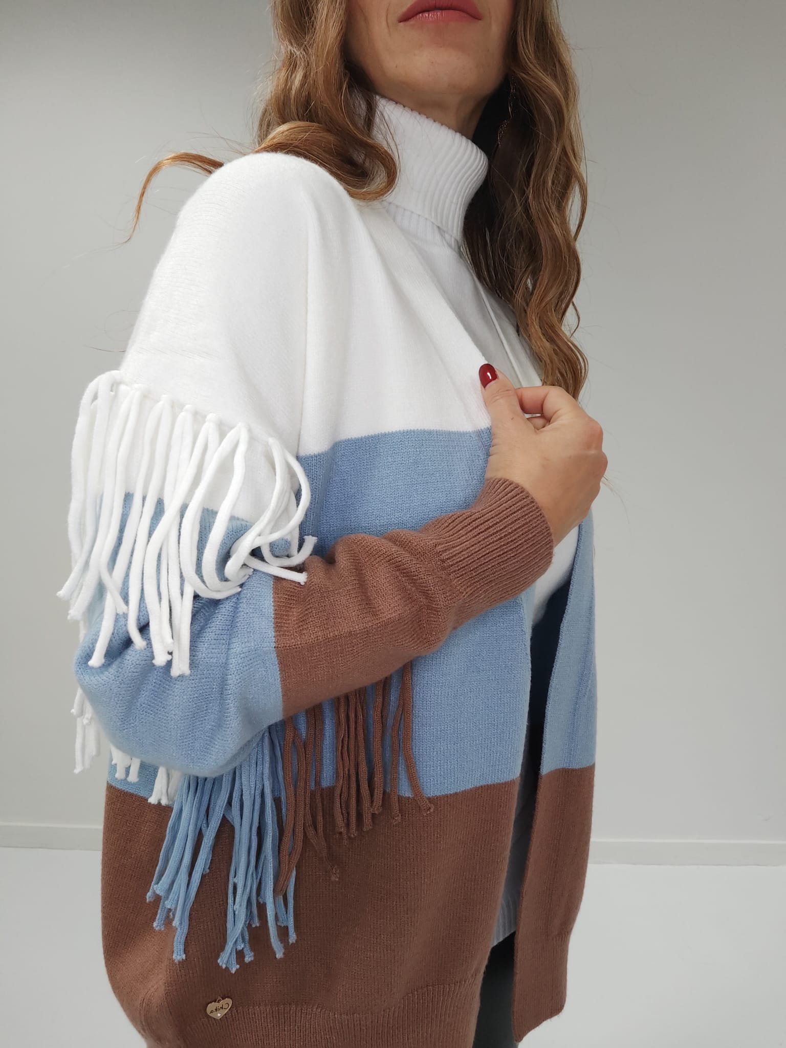 Cardigan con frange