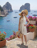 Abito Capri a pois con fiocco