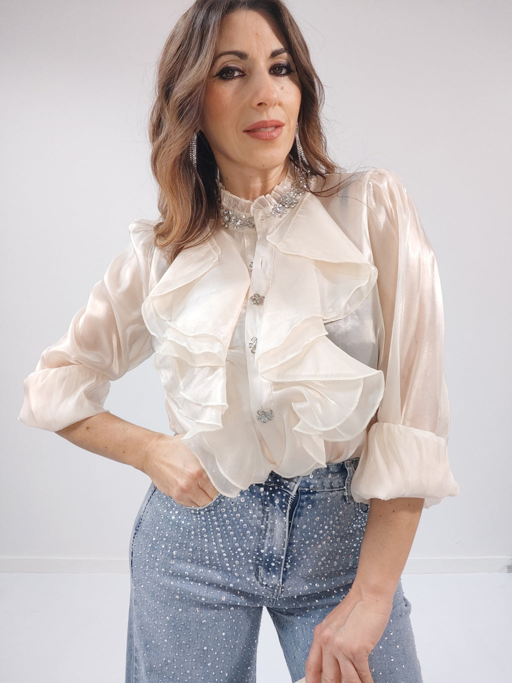 Camicia Gioiello Champagne