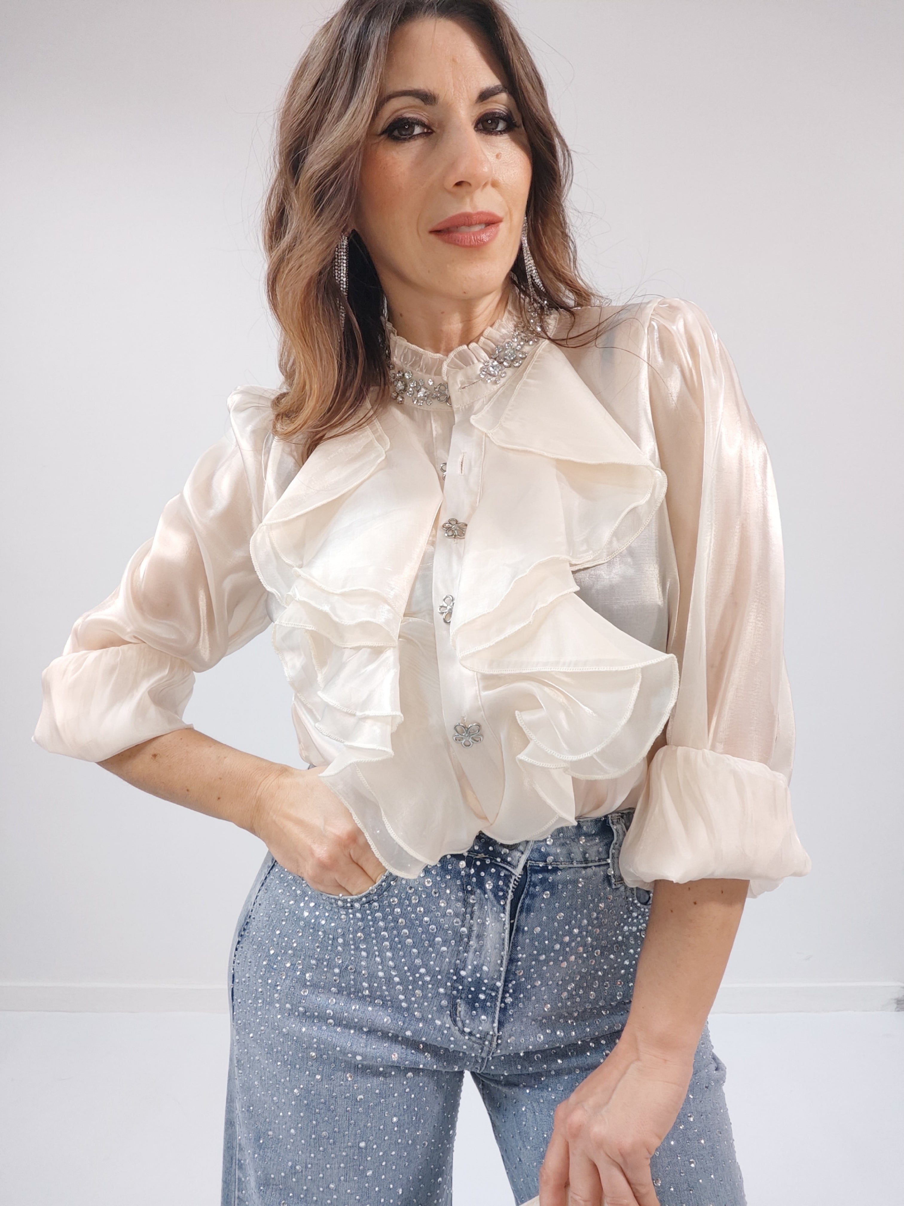 Camicia Gioiello Champagne