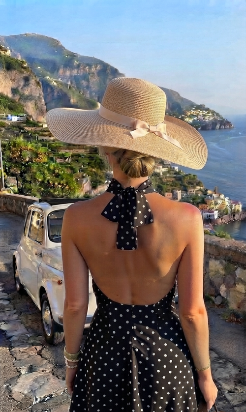 Abitino Capri a pois Nero