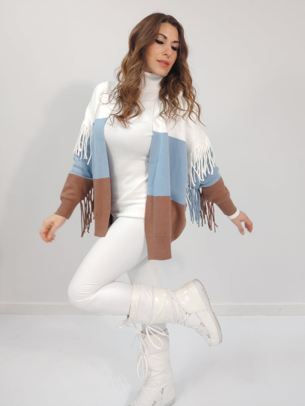 Leggins bianco neve
