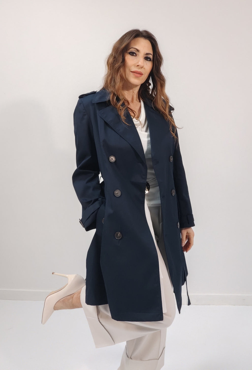 Trench Winchester Blu Navy