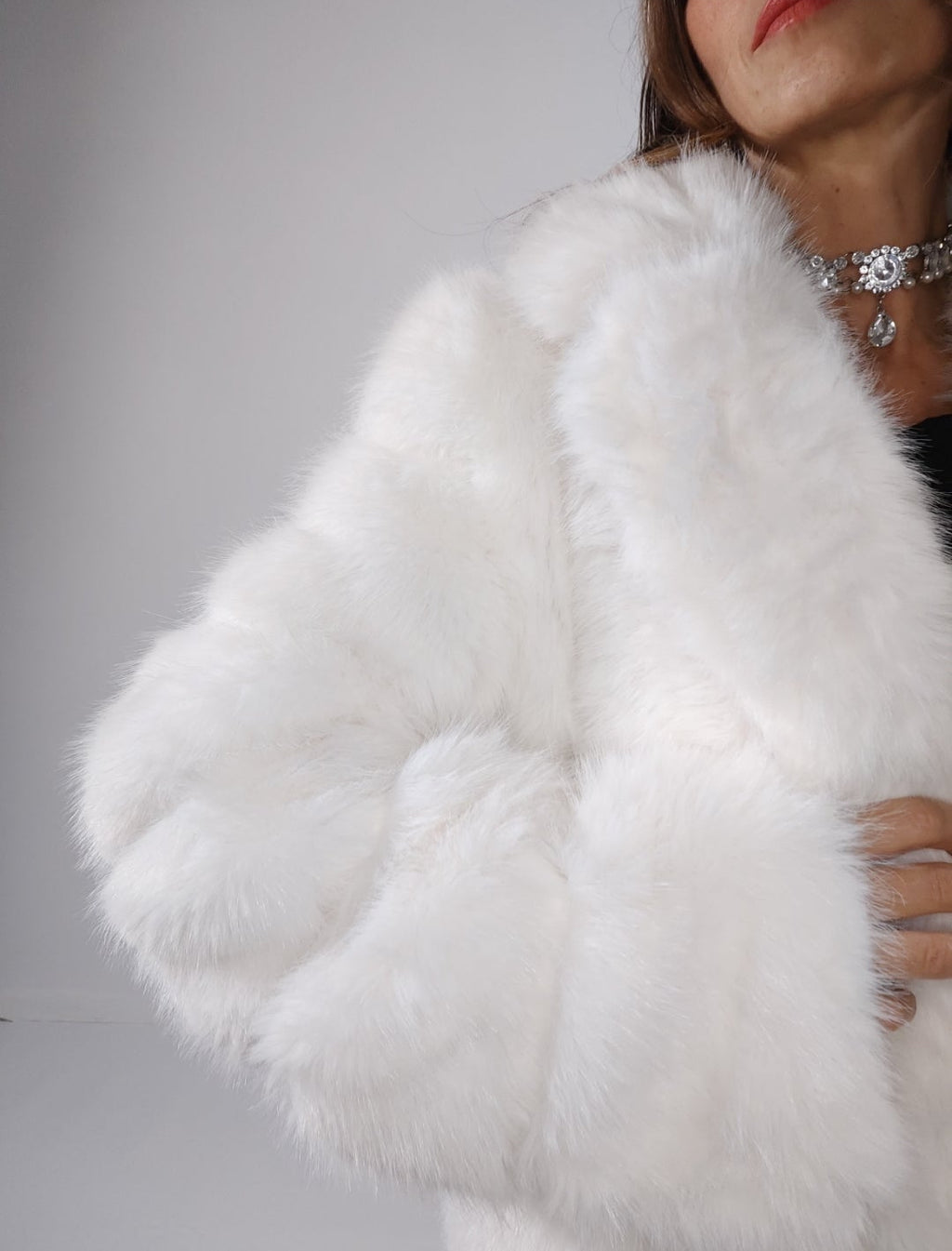 Pelliccia Iceberg, bianco neve