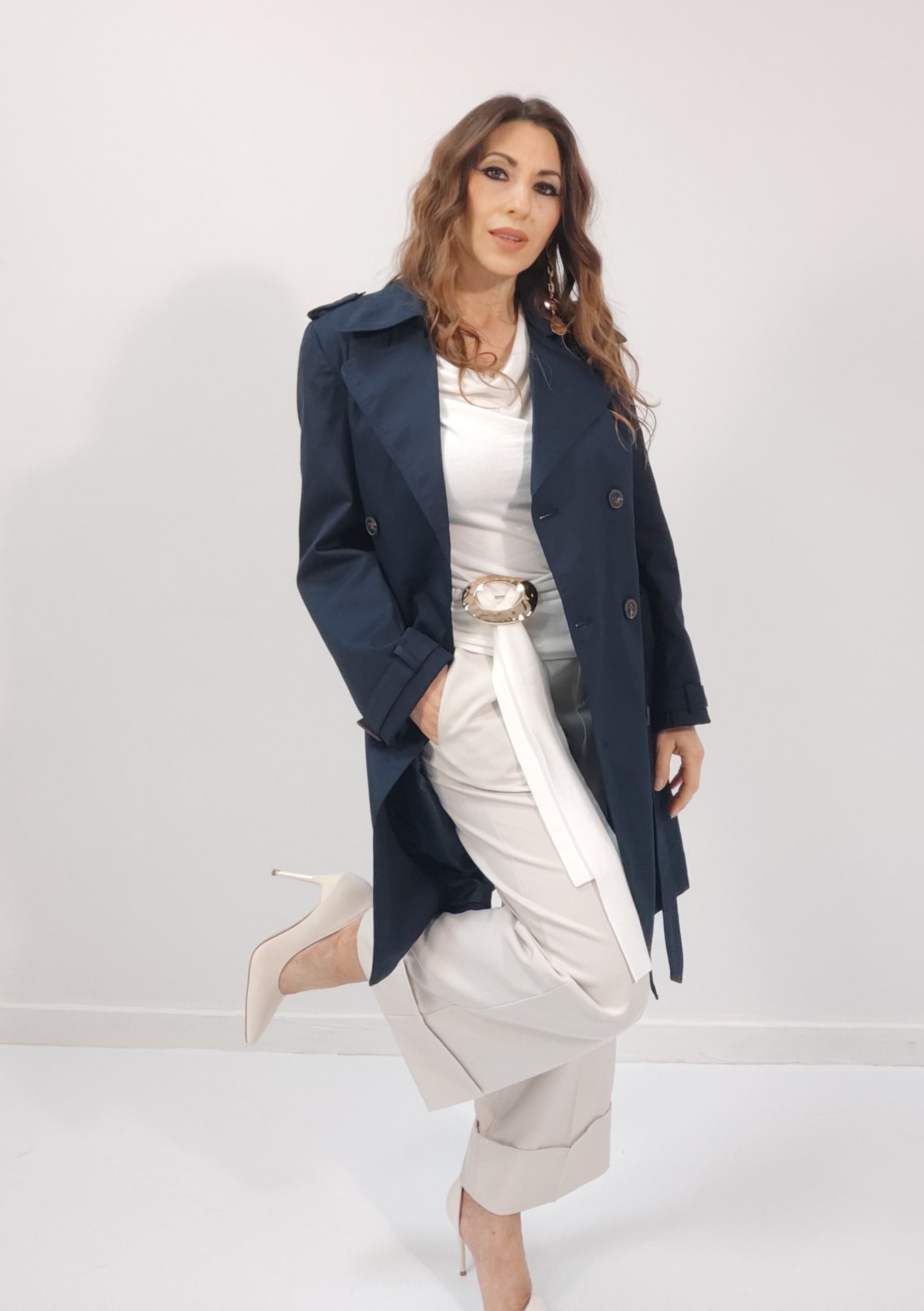 Trench Winchester Blu Navy