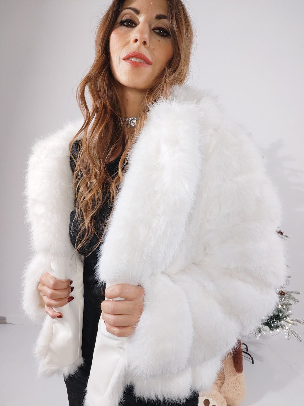 Pelliccia Iceberg, bianco neve