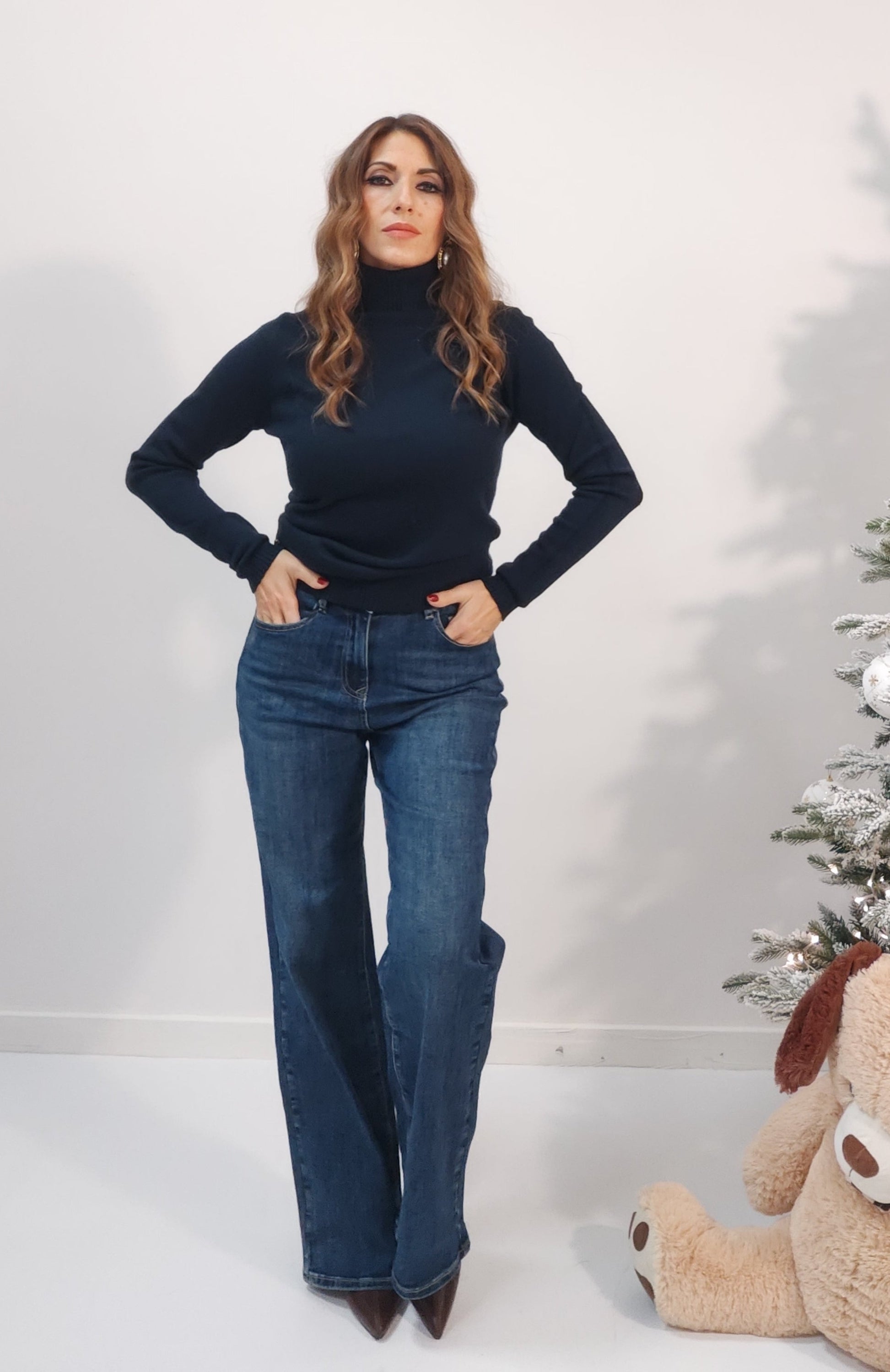 Jeans denim blu