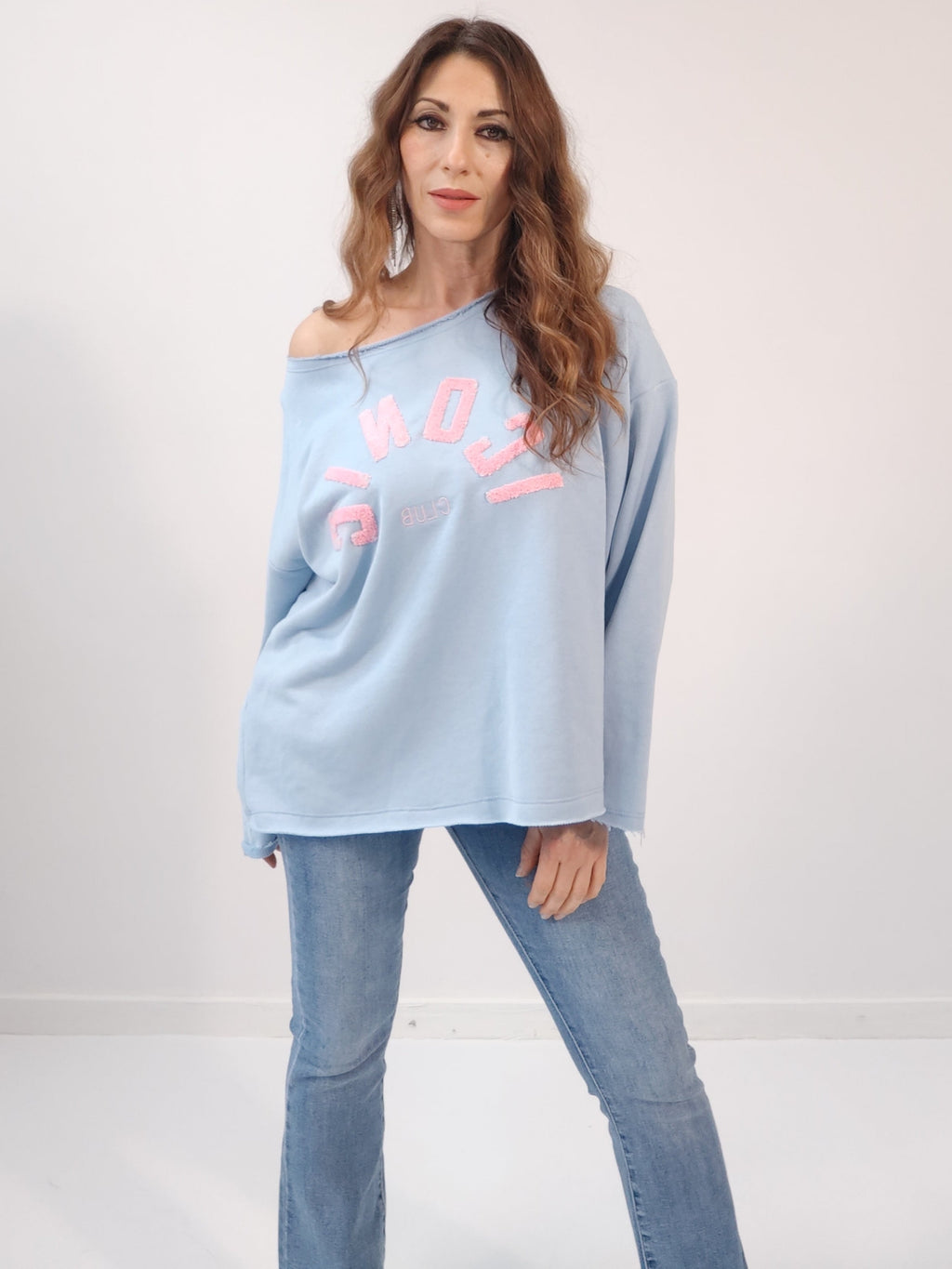 Felpa Iconic Azzurra