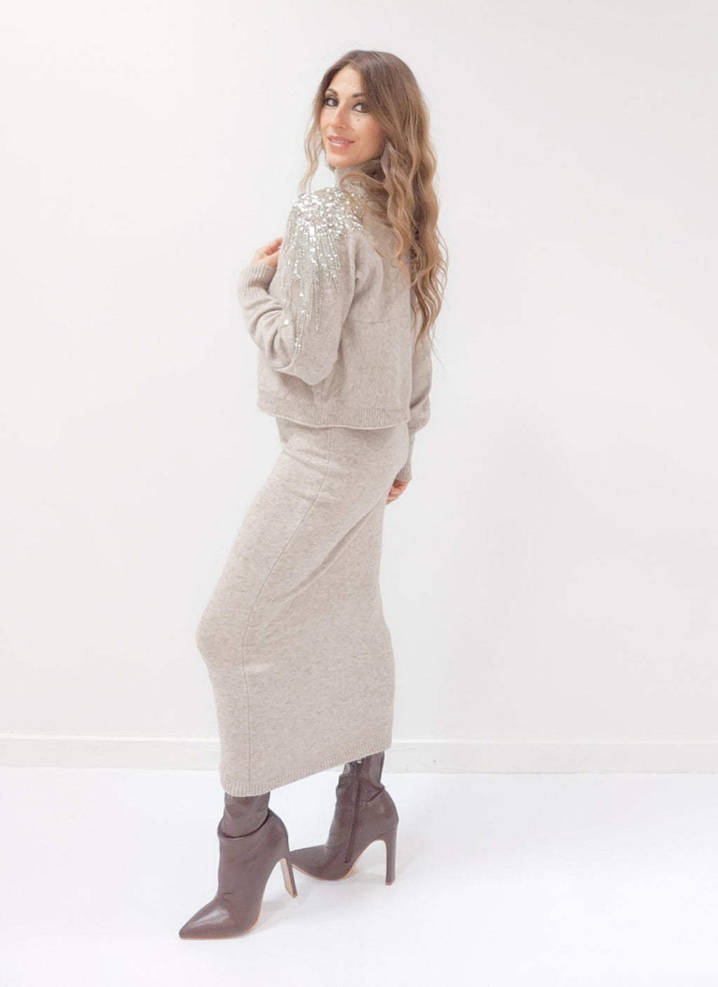 Completo Cristallo Beige chiaro