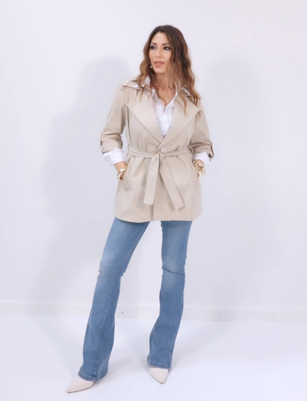 Trench corto Sahara