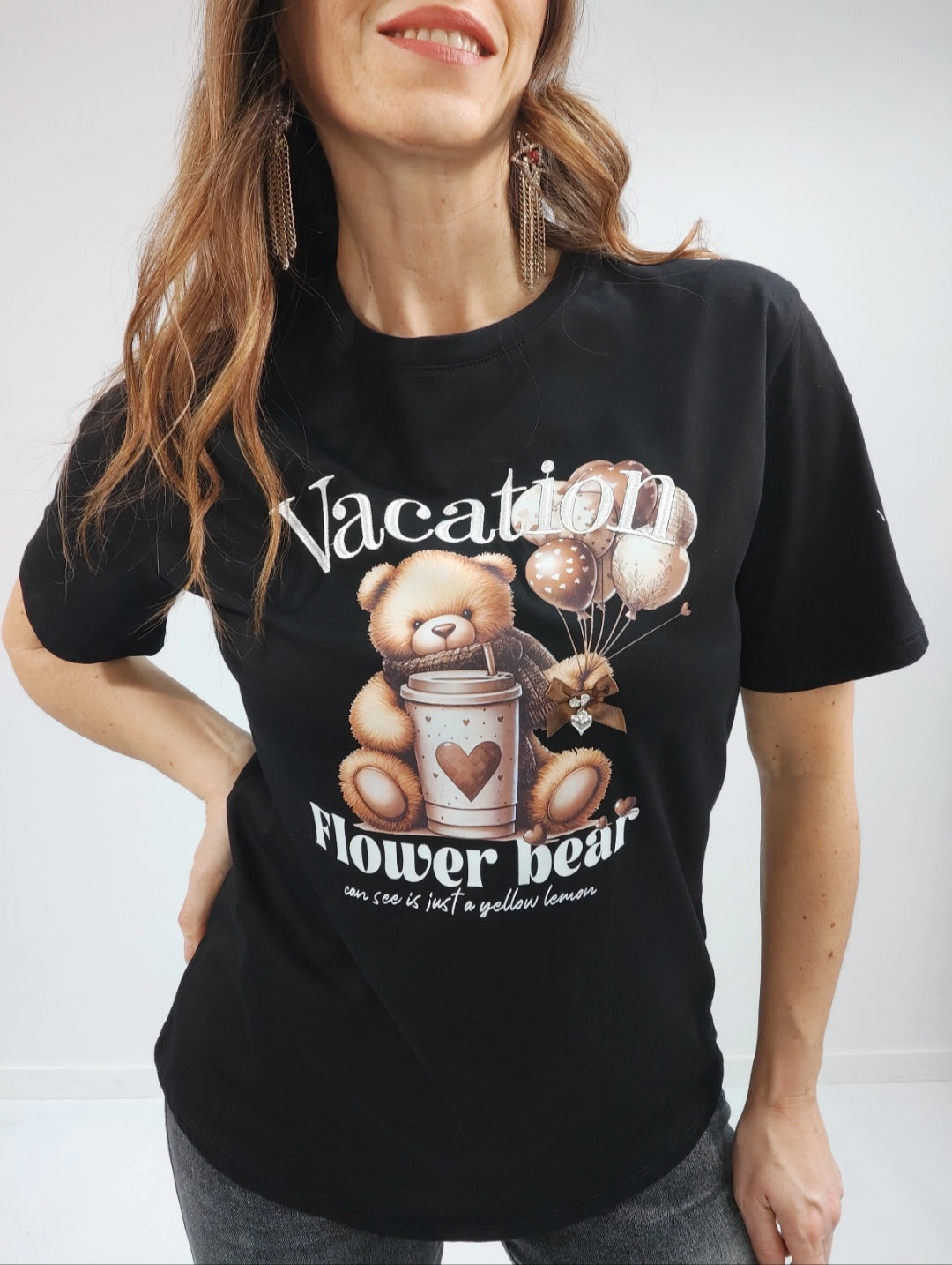 T-shirt Orsetto nera