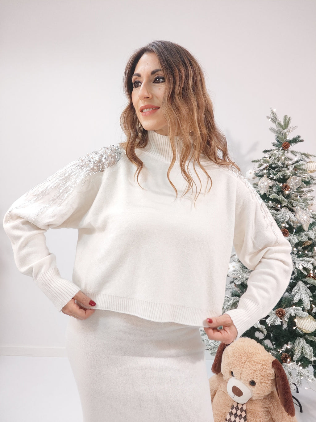 Completo Cristallo,Bianco panna